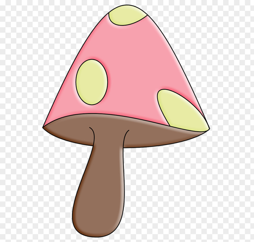 Pink Spotted Mushrooms Hat Food Nose Clip Art PNG