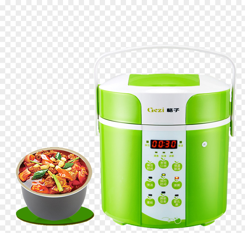 Real Green Product Rice Cooker Pressure Cooking Electricity PNG