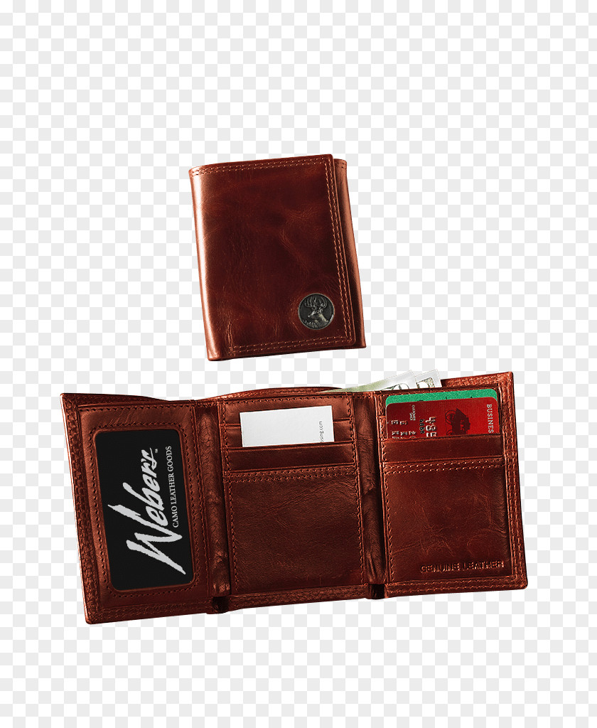 Tri-fold Wallet Leather Pocket Money Clip PNG