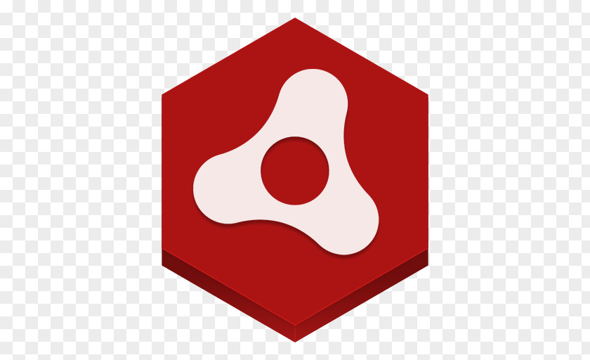 Adobe Air Square Brand Red PNG
