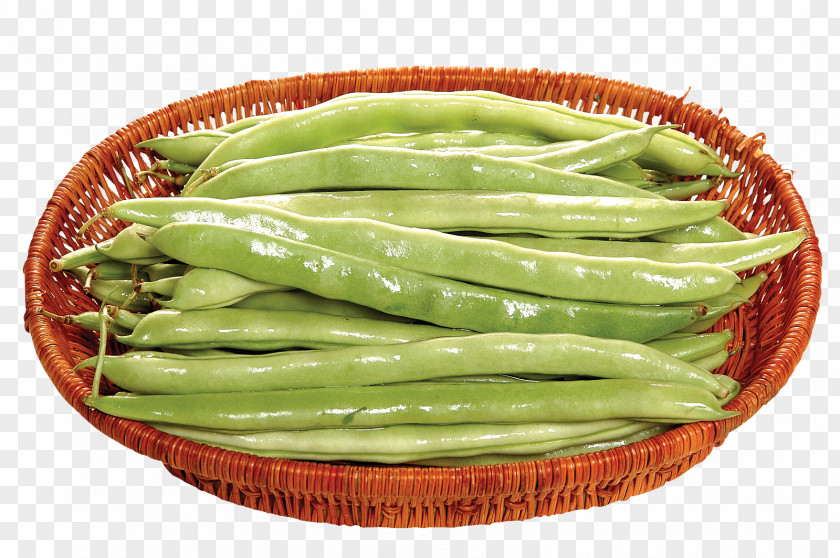 Bamboo Basket Beans Green Bean Common Vegetable Broad PNG
