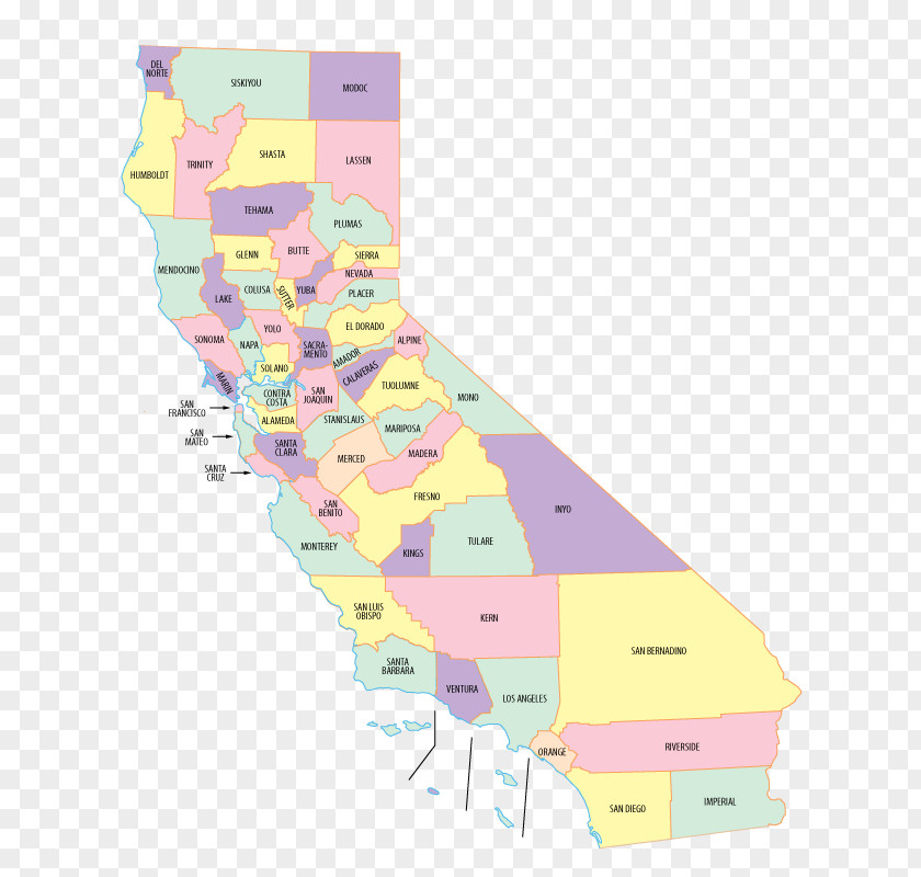 California List Northern Map County Geography PNG