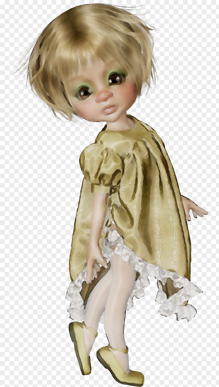 Doll Toy Figurine Wig Costume PNG