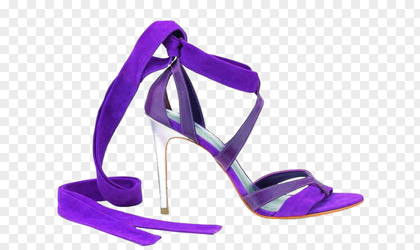Elegant Purple High Heels High-heeled Footwear Shoe Fashion Stiletto Heel PNG