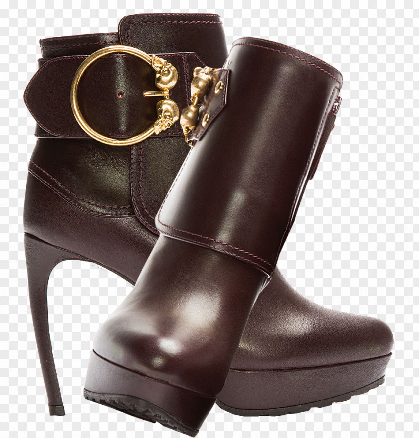 Mcqueen High-heeled Footwear Riding Boot Shoe PNG