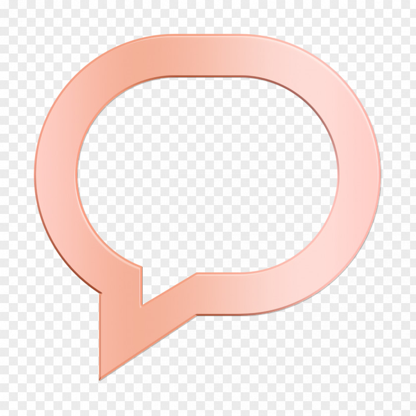 Peach Material Property Chat Icon PNG