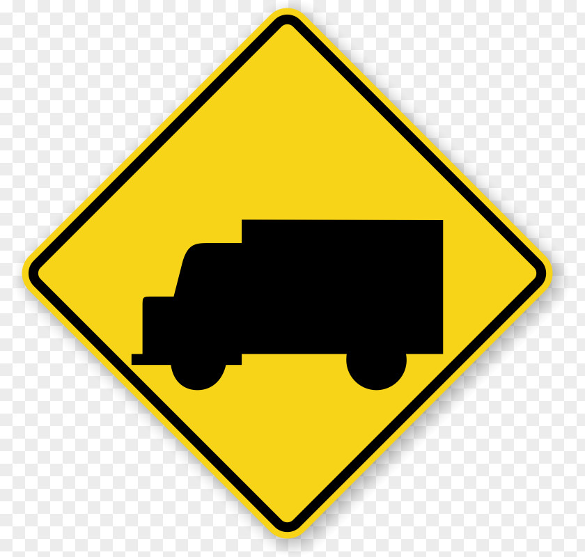 Road Sign Traffic Truck Warning Manual On Uniform Control Devices PNG