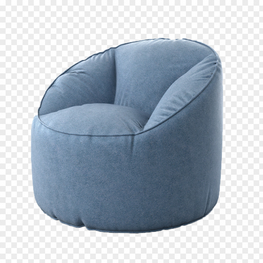Armchair Blue Couch Wing Chair Tuffet Furniture PNG