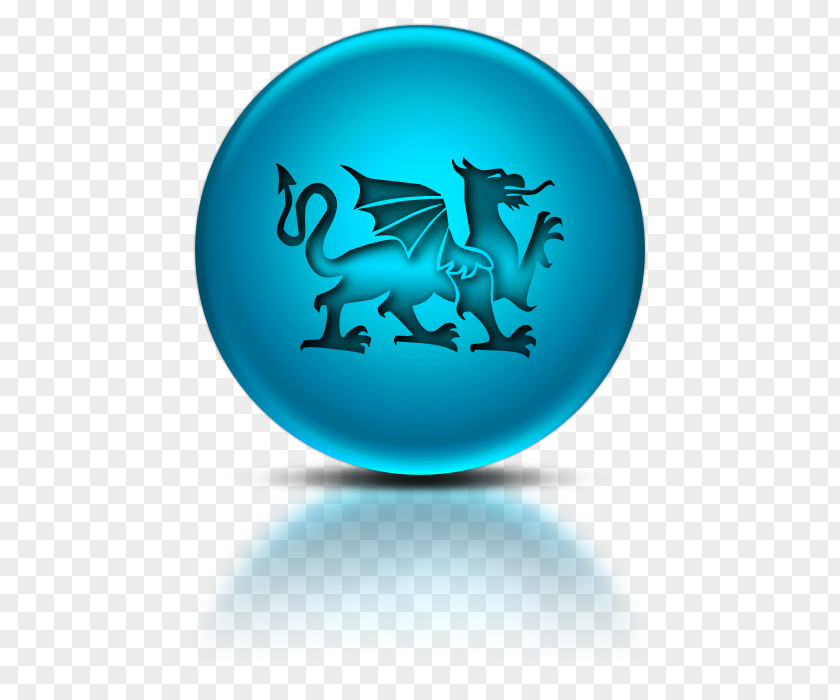 Blue Dragon Icon Wales Welsh Symbol PNG