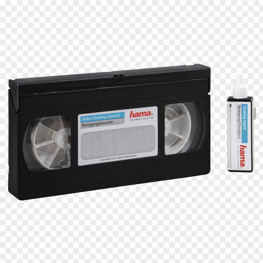 Cassete Tape Hama VHS/S-VHS Video Cleaning Compact Cassette Videotape PNG
