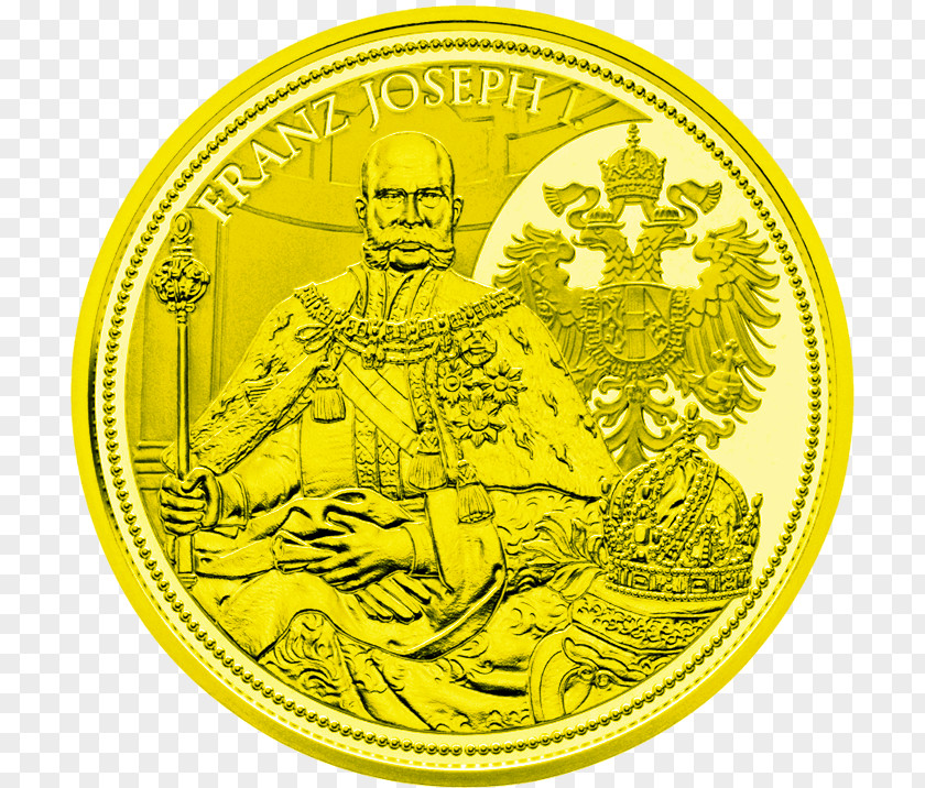 Coin Austrian Empire Gold PNG