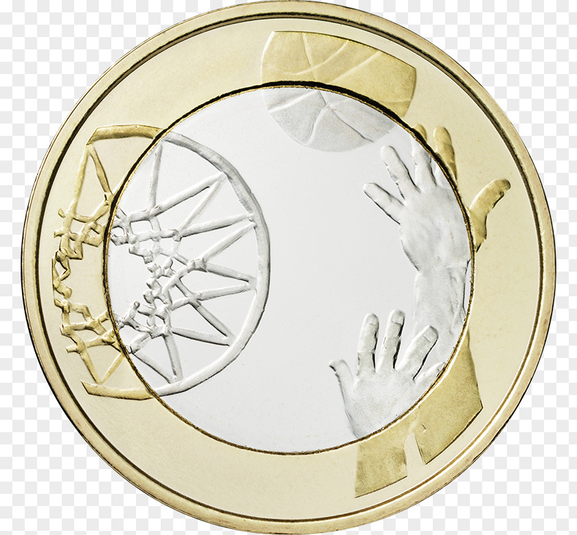 Euro Finland Coins 5 Note Basketball PNG
