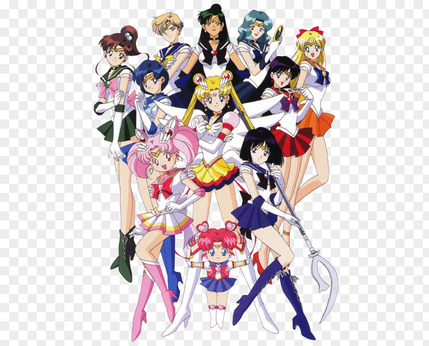 Sailor Moon Chibiusa Mars Mercury Uranus PNG