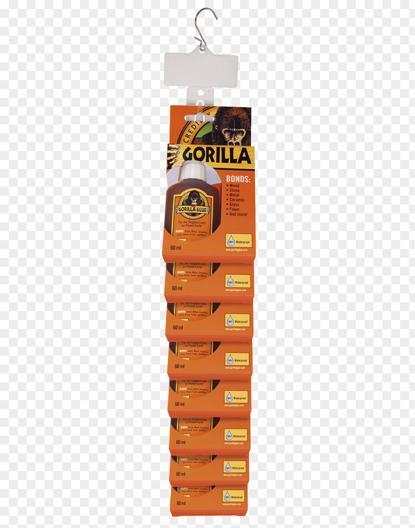 Two Adhesive Strips Gorilla Glue Polyurethane Bostik PNG