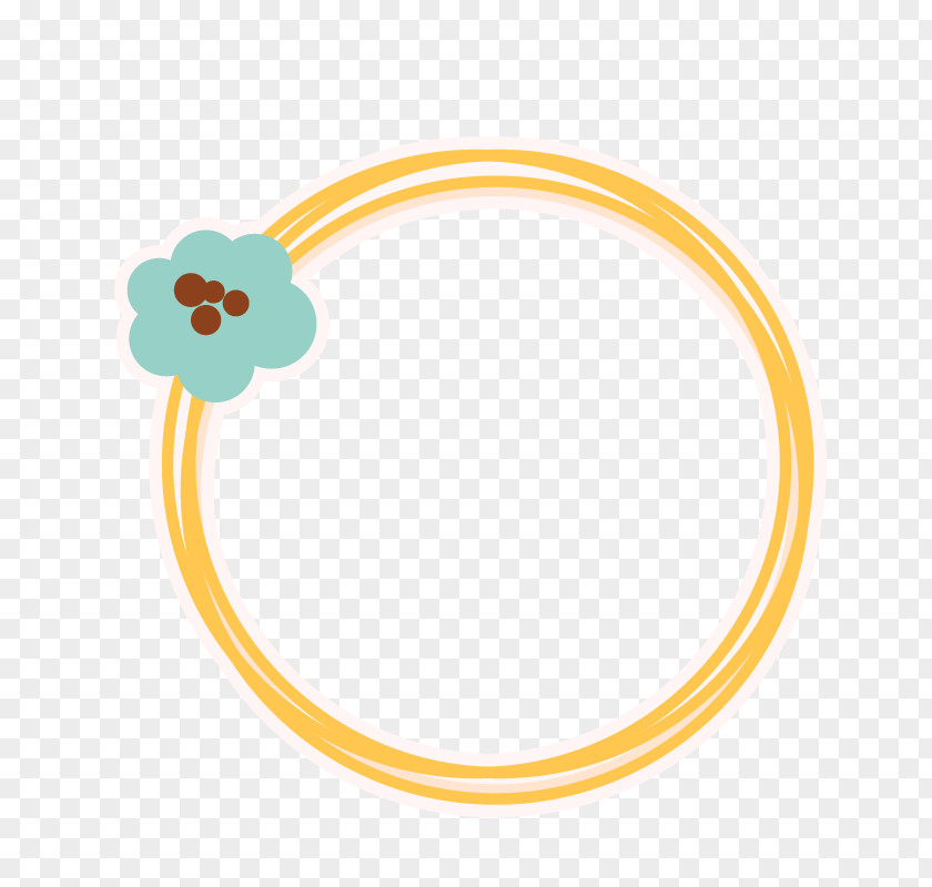 Yellow Ring Frame PNG