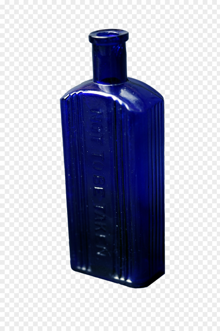 Bottle Glass Cobalt Blue PNG
