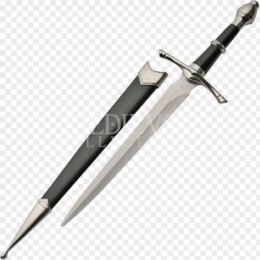 Knife Dagger Middle Ages Blade Scabbard PNG