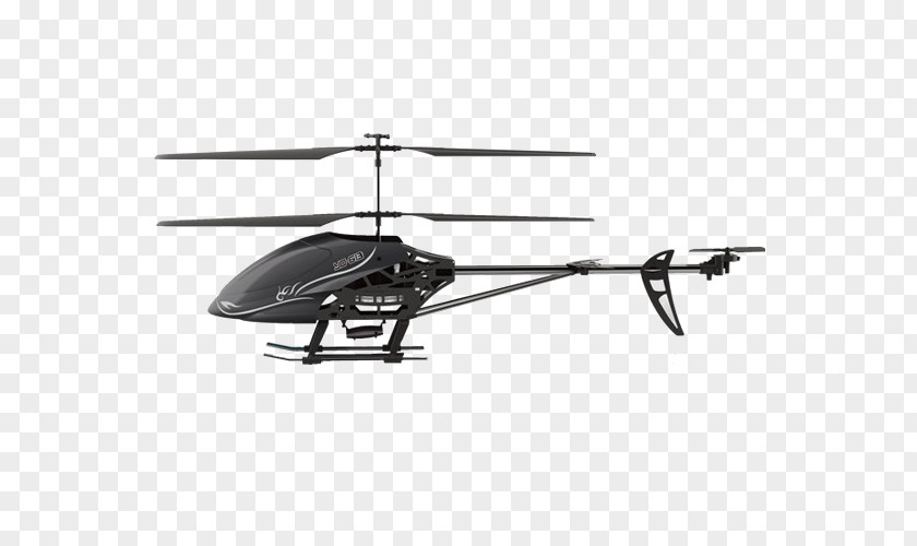 Pure Black Helicopter Rotor Radio-controlled PNG