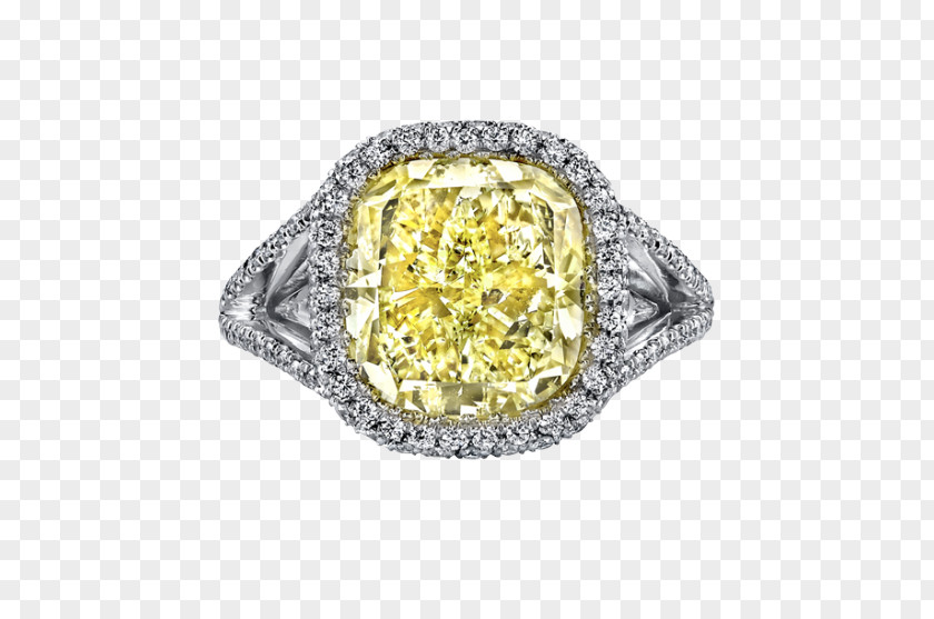 Glowing Halo Engagement Ring Gemstone Jewellery PNG
