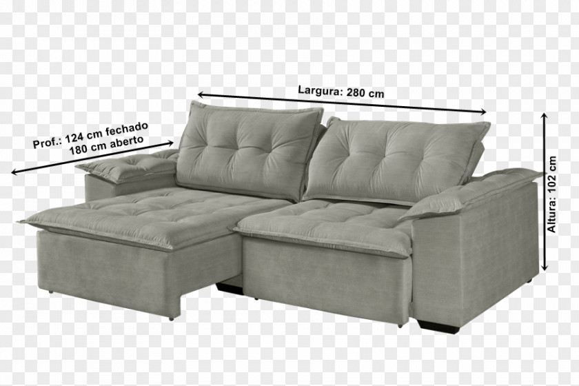 Madeira Tratada Sofa Bed Couch Chaise Longue Furniture Comfort PNG
