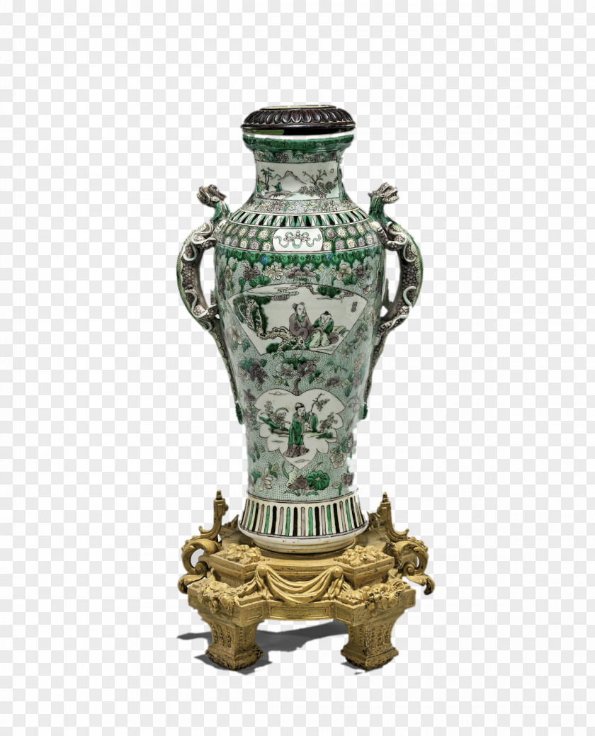 Pattern Bottle Vase Porcelain PNG