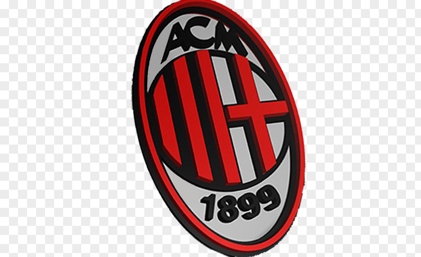A.C. Milan Logo Headgear Font PNG