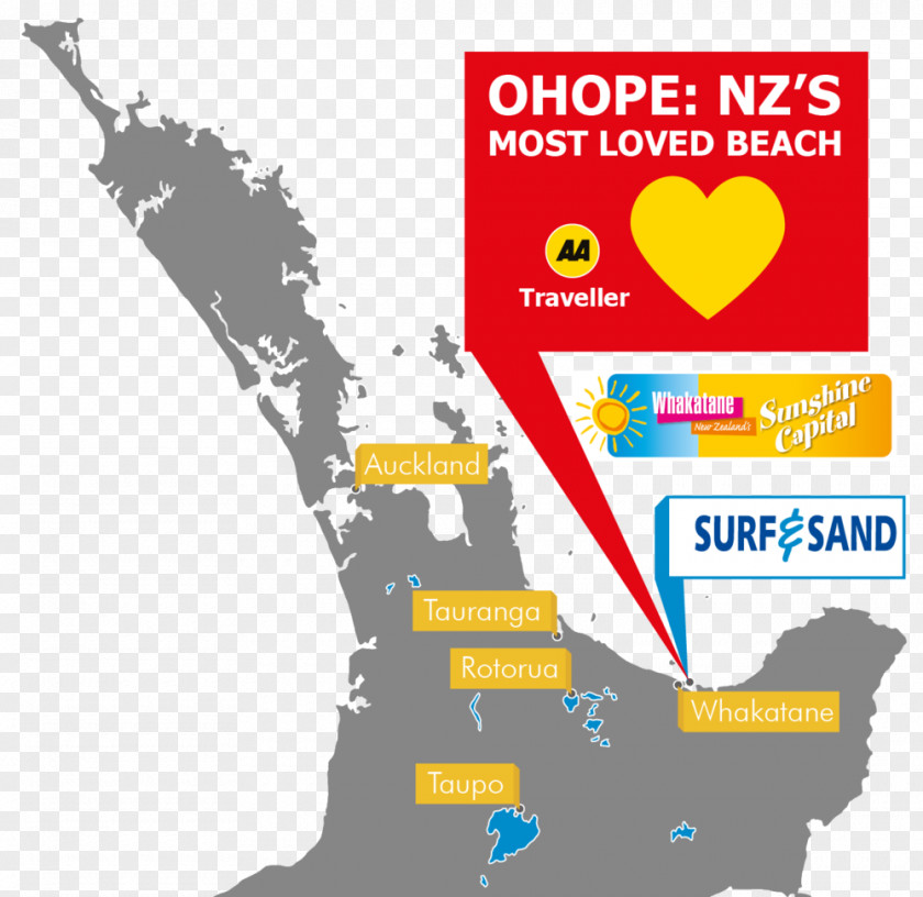 Ohiwa Harbour Parade Ohope Beach Map PNG