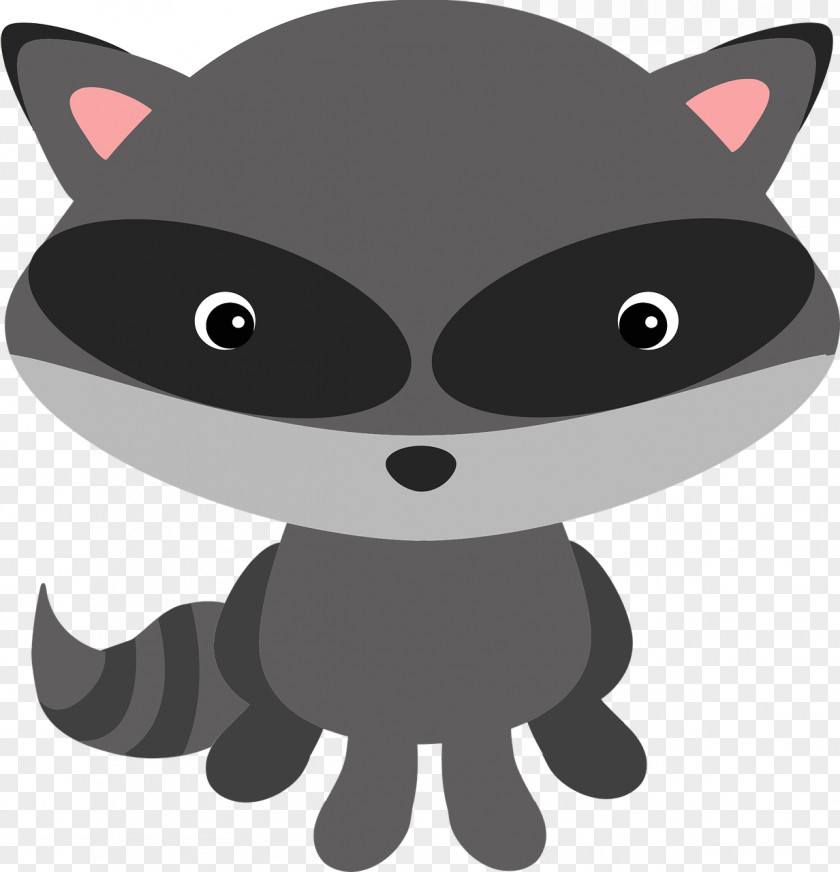 Raccoon Woodland Clip Art PNG