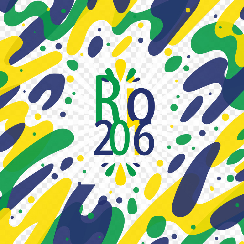 Rio Olympics To Promote Its Logo Background 2016 Summer Brazil Olympic Poster Pattern PNG