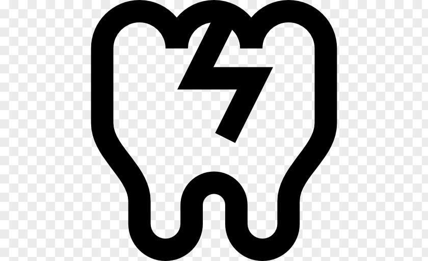 Damaged Tooth Love Line Logo Clip Art PNG
