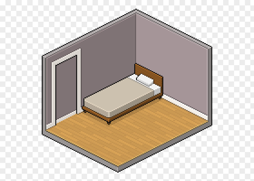 Dynamic Lines Pattern Shading Border Pixel Art Bedroom PNG