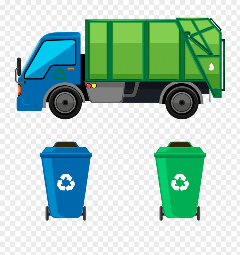 Garbage Collection Truck Waste Vector Graphics Illustration Stock Photography PNG