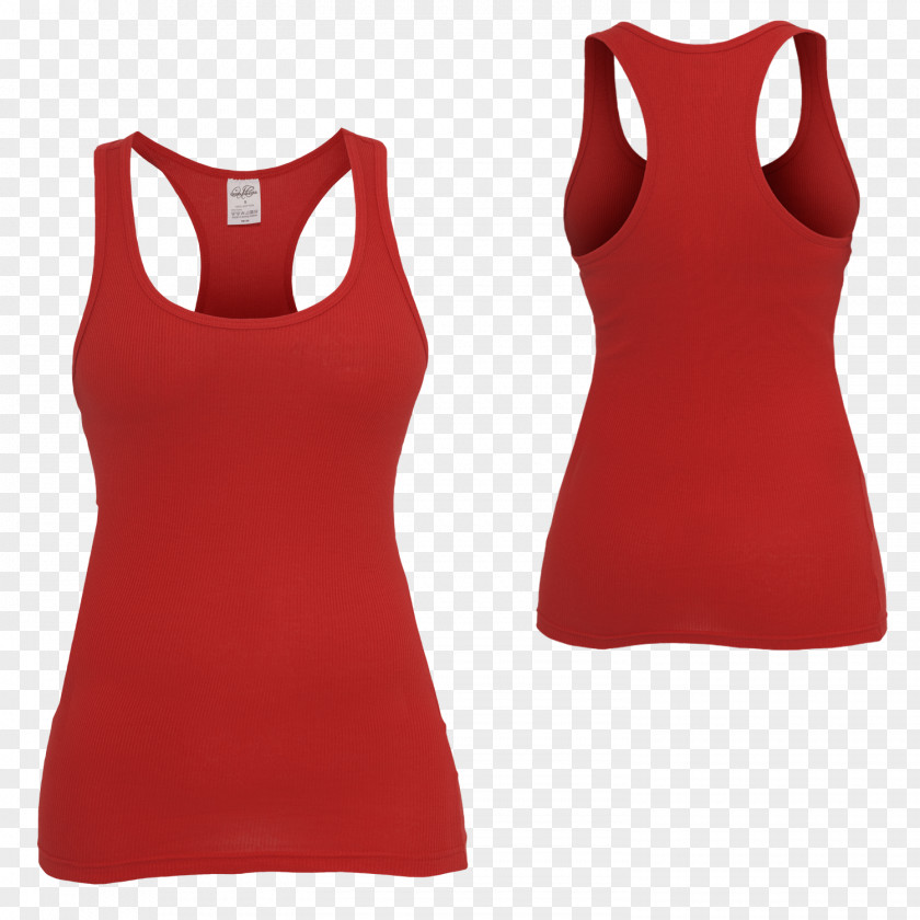 Overalls T-shirt Sleeveless Shirt Red Clothing Top PNG