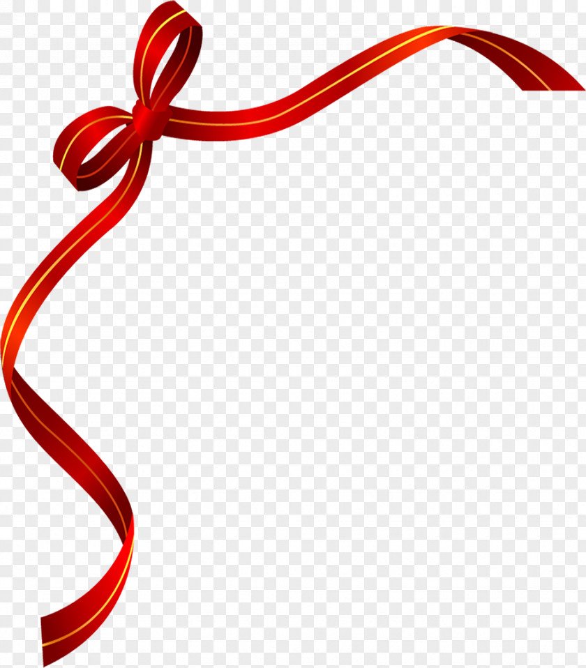 Red Bow Party Poster PNG