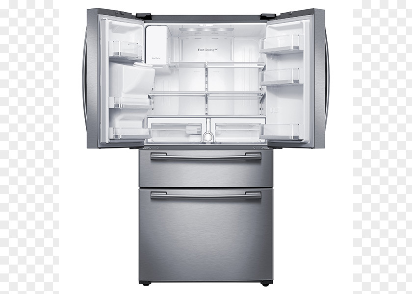 Refrigerator Samsung RF25HMEDB Frigidaire Gallery FGHB2866P Electronics Freezers PNG