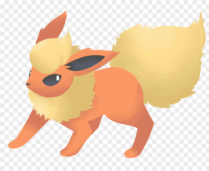 Flareon Eevee Whiskers Dog Red Fox Cat Clip Art PNG