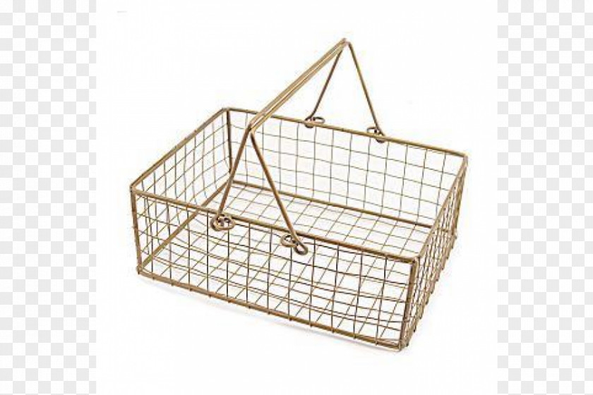 Gold Picnic Baskets Metal Cage PNG
