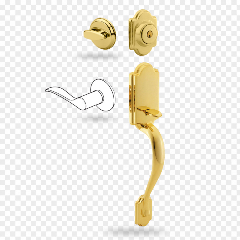 Lever Door Handle Dead Bolt Lock PNG