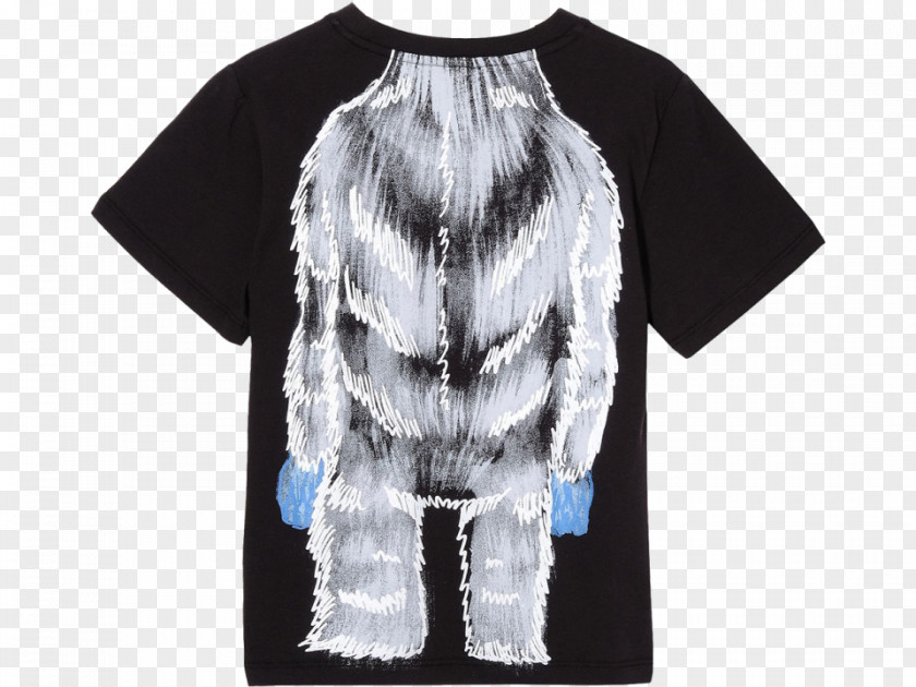 Stella Mccartney T-shirt Sleeve Outerwear Neck Fur PNG