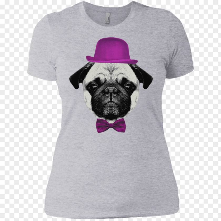 T-shirt Hoodie Pug Sleeve Top PNG