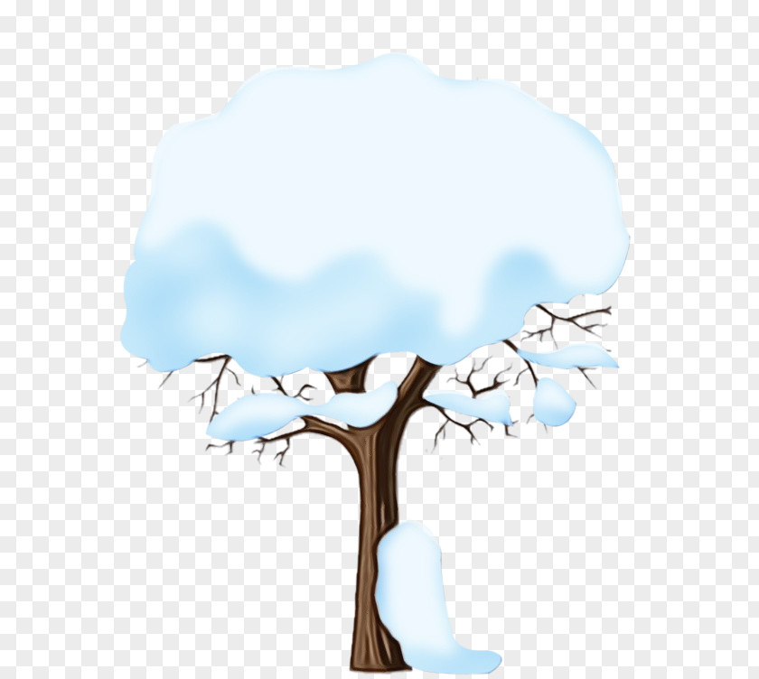 Table Cloud Tree Head Branch Woody Plant PNG