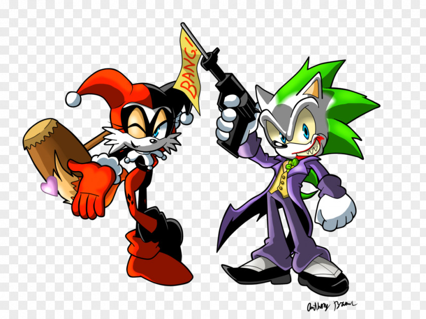 The Boy Whispers Fox To Joker Harley Quinn Sonic Hedgehog Ariciul PNG