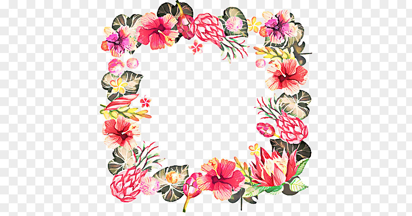 Wildflower Lei Floral Design PNG