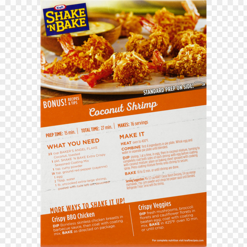 Barbecue Chicken Shake 'n Bake Kraft Foods Spice Recipe PNG