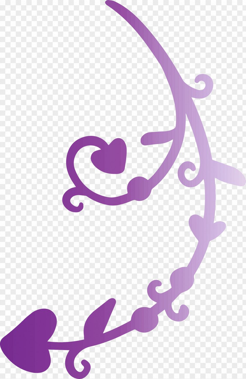 Violet Purple Font Heart PNG