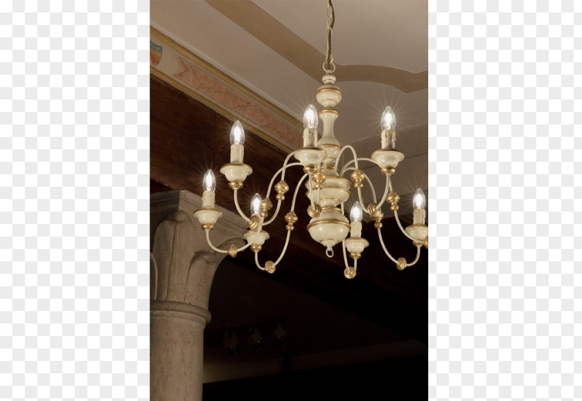 Brass Chandelier Europe Lighting Lamp PNG