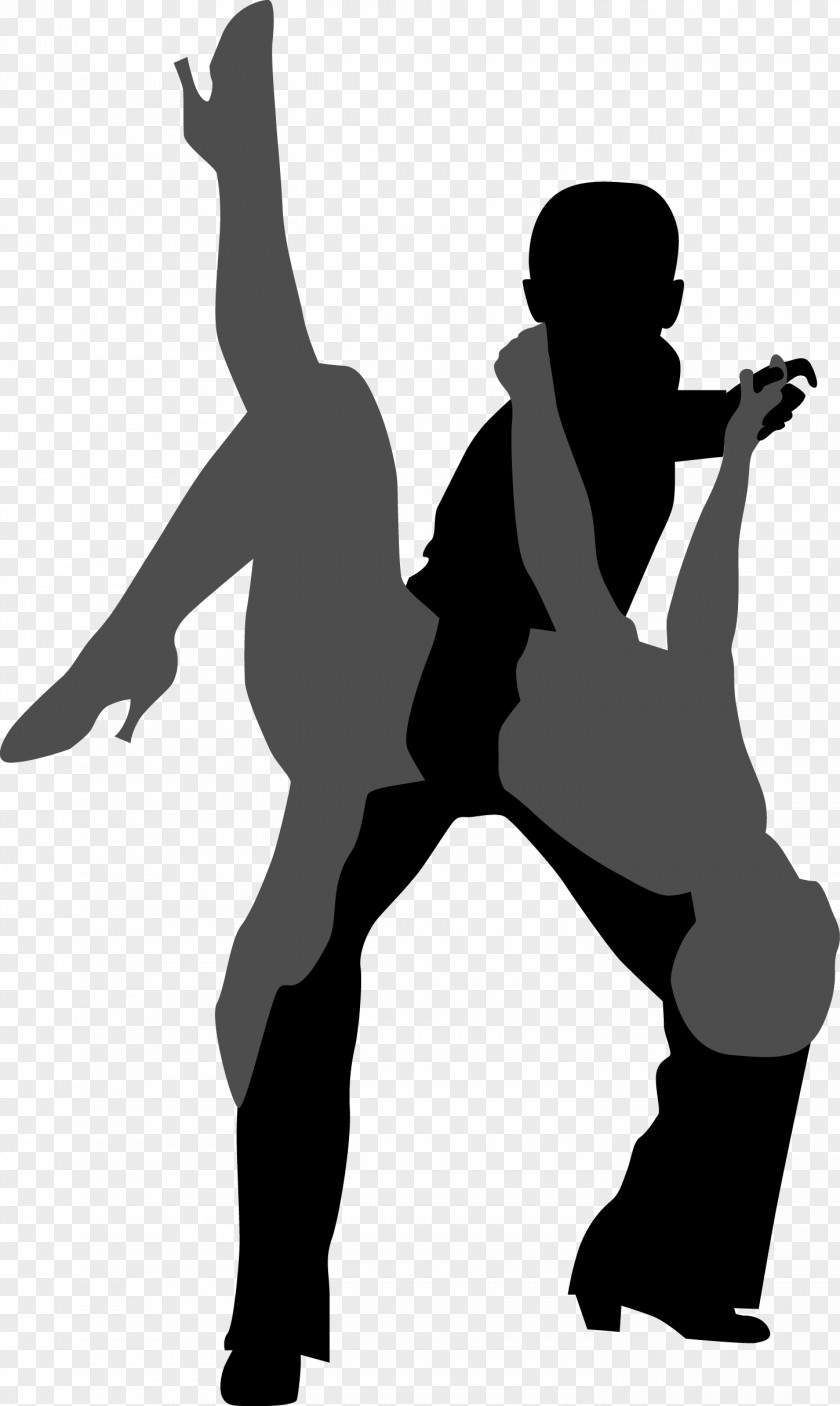 Cartoon Dancing Men And Women Dance Silhouette Shadow PNG