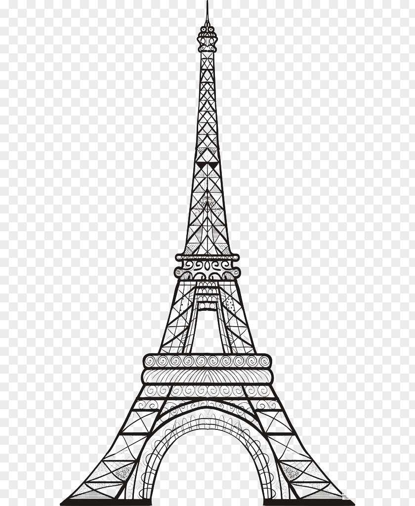 Eiffel Tower Sketch Drawing PNG