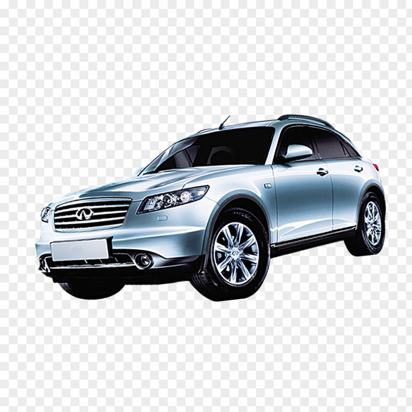 Physical Silver Car Sport Utility Vehicle Infiniti QX70 FX35 PNG