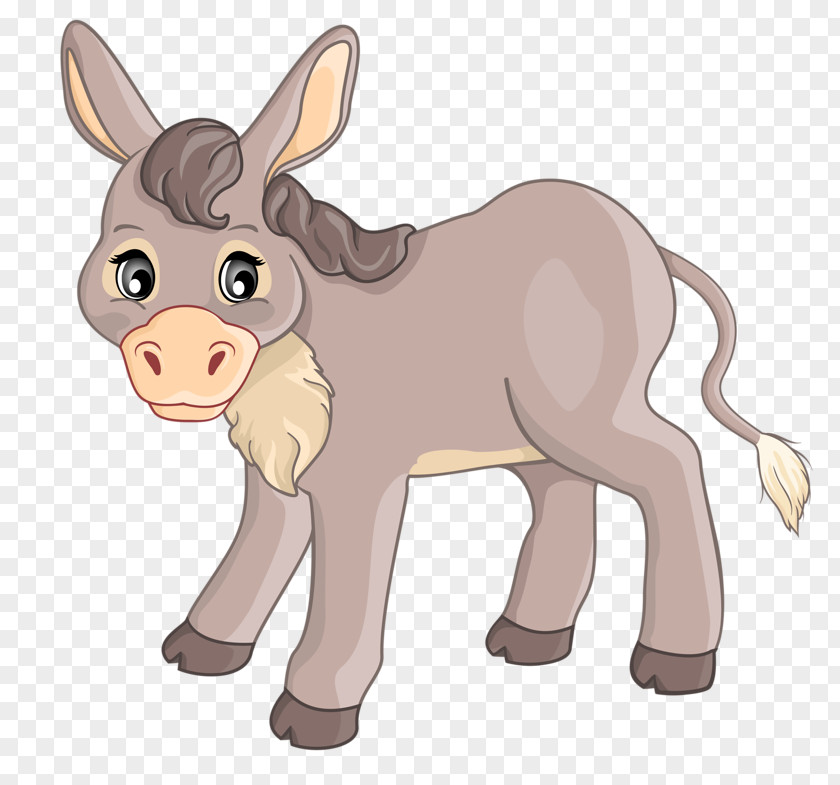 Gray Donkey Mule Horse Clip Art PNG